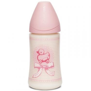 Бутылочка для кормления Suavinex Истории малышей, 270 мл, розовая Фото