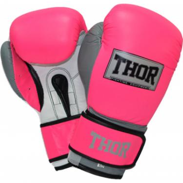 Боксерские перчатки Thor Typhoon 10oz Pink/White/Grey Фото