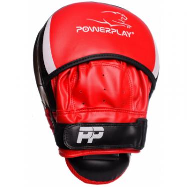 Лапы боксерские PowerPlay 3050 PU Black/Red Фото 1