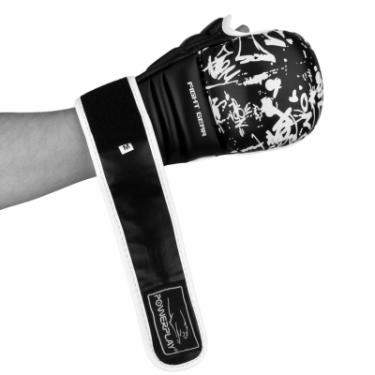 Перчатки для карате PowerPlay 3092KRT Black/White XS Фото 4