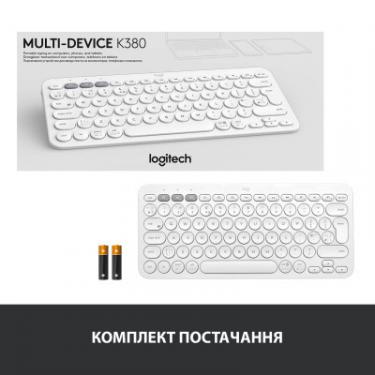 Клавиатура Logitech K380 Multi-Device Bluetooth White Фото 8