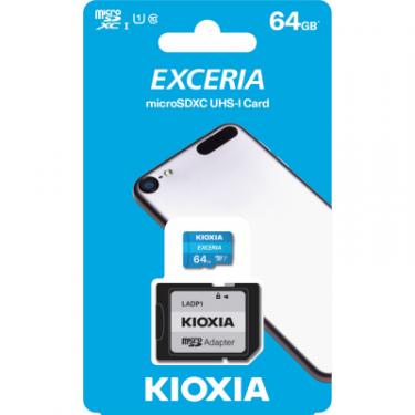 Карта памяти Kioxia 64GB microSDXC class 10 UHS-I Exceria Фото 1