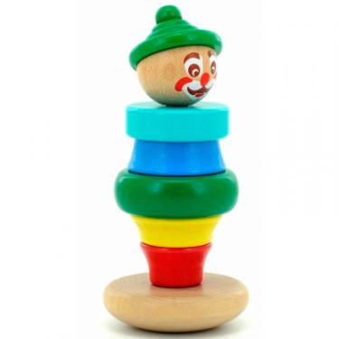 Развивающая игрушка Мир деревянных игрушек Пирамидка Клоун 3 Фото