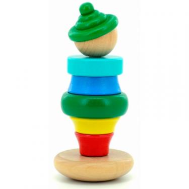 Развивающая игрушка Мир деревянных игрушек Пирамидка Клоун 3 Фото 1