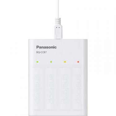 Зарядное устройство для аккумуляторов Panasonic BQ-CC87 USB in/out з функцією Power Bank Фото 2