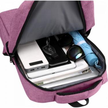 Рюкзак для ноутбука AirOn 15.6" Weekend 15L Pink Фото 4