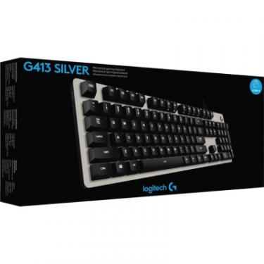 Клавиатура Logitech G413 Silver Led White RU Фото 6