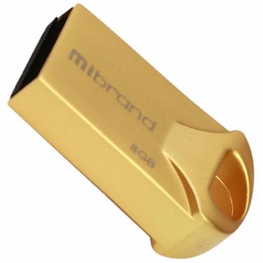 USB флеш накопитель Mibrand 8GB Hawk Gold USB 2.0 Фото