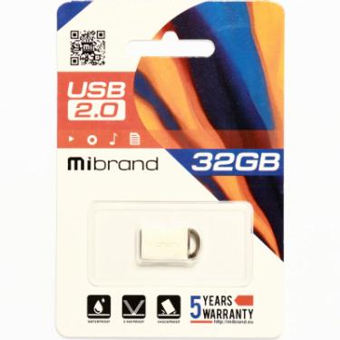 USB флеш накопитель Mibrand 32GB lynx Silver USB 2.0 Фото 1