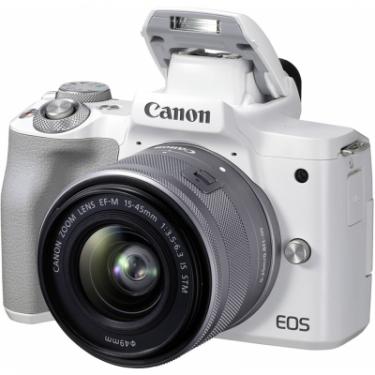 Цифровой фотоаппарат Canon EOS M50 Mk2 + 15-45 IS STM Kit White Фото 4