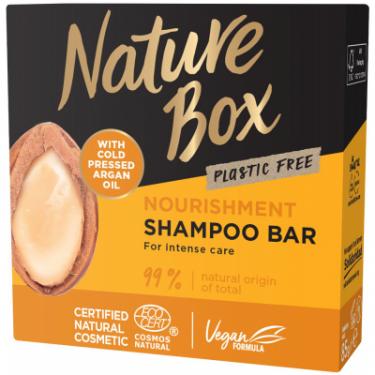 Твердый шампунь Nature Box Для живлення волосся з Аргановою олією 85 г Фото 1