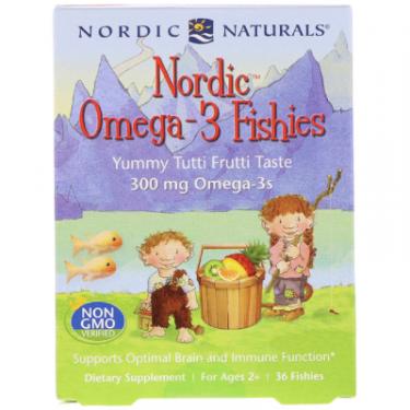 Жирные кислоты Nordic Naturals Конфеты в виде рыбок, Nordic Omega-3 Fishies, 300 Фото