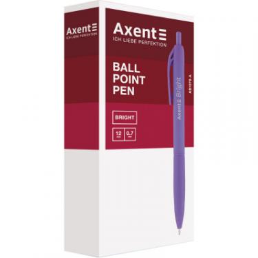 Ручка шариковая Axent Bright автоматическая Синяя 0.7 мм Фото 1