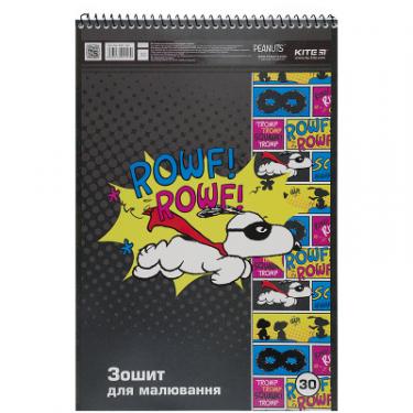 Альбом для рисования Kite Peanuts Snoopy спираль 30 листов 4 дизайна Фото 2