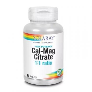 Минералы Solaray Кальций И Магний, Cal-Mag Citrate, High Potency, Фото