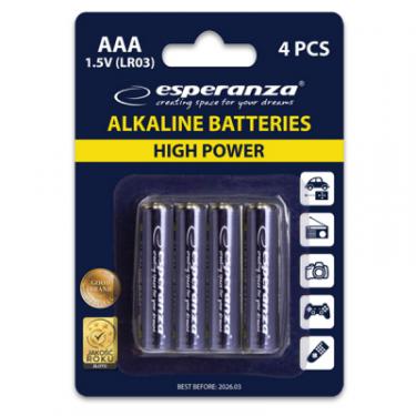 Батарейка Esperanza AAA LR03 Alkaline * 4 Фото 1