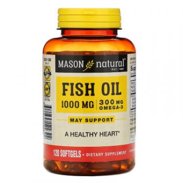 Жирные кислоты Mason Natural Рыбий жир с Омега-3, Omega-3 Fish Oil, 120 гелевы Фото