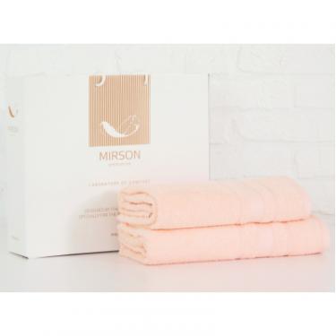 Полотенце MirSon набір банних 5080 Elite SoftNess Peach 50х90, 70х1 Фото