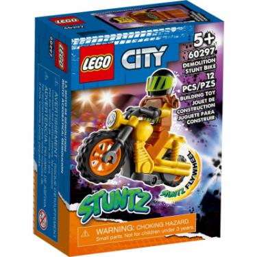 Конструктор LEGO City Stunt Руйнівний трюковий мотоцикл 12 деталей Фото