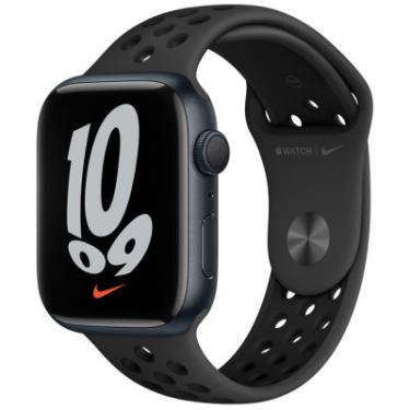 Смарт-часы Apple Watch Series 7 Nike GPS 45mm Midnight Aluminium Ca Фото