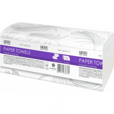 Бумажные полотенца PRO service Comfort V-сложение Двухслойные 200 листов Фото