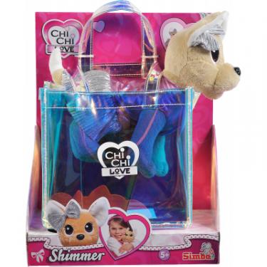 Мягкая игрушка Chi Chi Love Чихуахуа Fashion Shimmer з голографічною сумочкою Фото 2