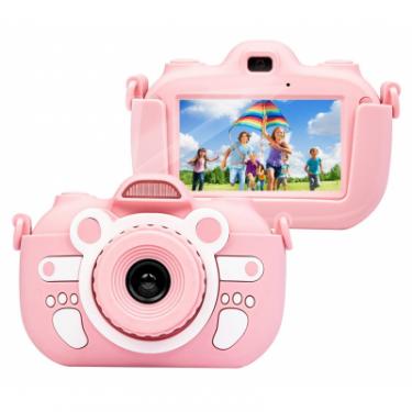 Интерактивная игрушка XoKo Цифровий фотоапарат із сенсерним дисплеєм рожевий Фото 2