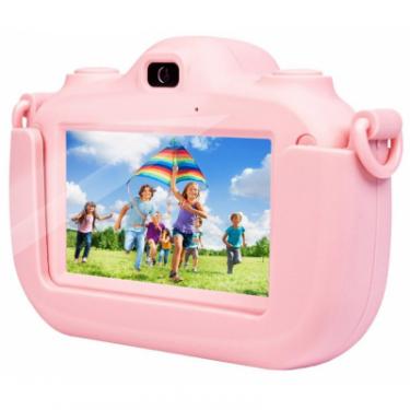 Интерактивная игрушка XoKo Цифровий фотоапарат із сенсерним дисплеєм рожевий Фото 5