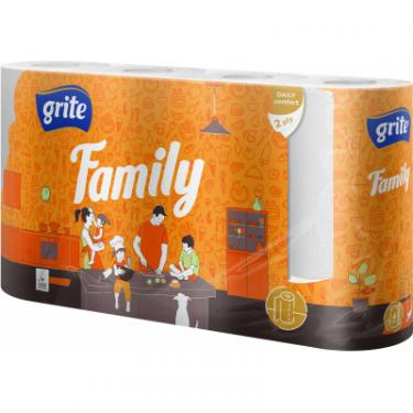 Бумажные полотенца Grite Family 2 слоя 4 рулона Фото