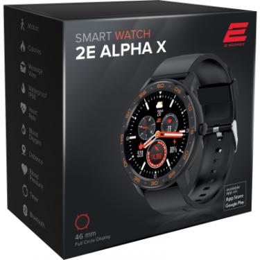 Смарт-часы 2E Alpha X 46 mm Black-Orange Фото 2