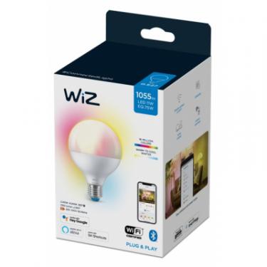 Умная лампочка WiZ E27 11W(75W 1055Lm) G95 2200-6500 RGB Wi-Fi Фото 5