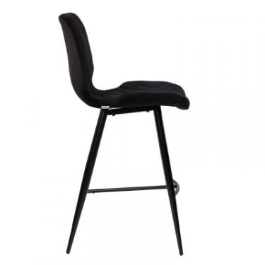 Кухонный стул Concepto Diamond напівбарний чорний Фото 1