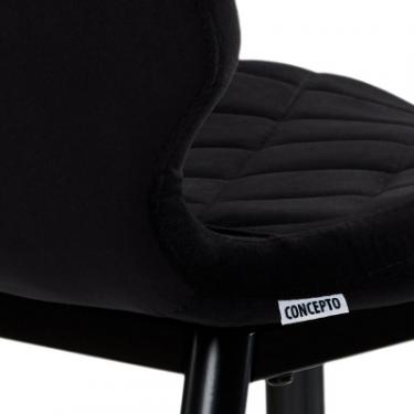 Кухонный стул Concepto Diamond напівбарний чорний Фото 4