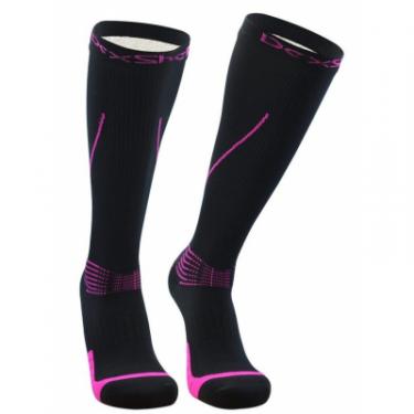 Водонепроницаемые носки Dexshell Compression Mudder S Black/Pink Фото