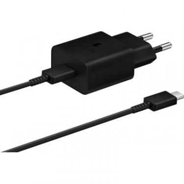 Зарядное устройство Samsung 15W Power Adapter (w C to C Cable) Black Фото 1