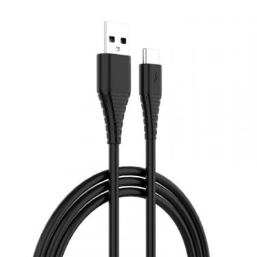 Зарядное устройство ColorWay 1USB Quick Charge 3.0 (18W) black + cable Type C Фото 1