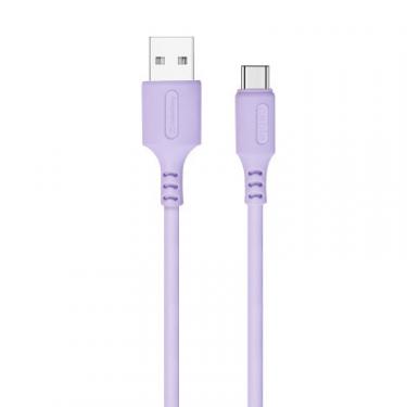 Дата кабель ColorWay USB 2.0 AM to Type-C 1.0m soft silicone violet Фото