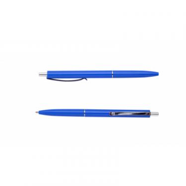 Ручка шариковая Buromax автоматична COLOR, L2U, 1 мм, синій корпус, синє ч Фото