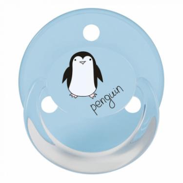 Пустышка Baby-Nova PenguinBear Uni 0-24 міс., блакитна/сіра, 2 шт. Фото 1