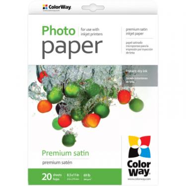 Фотобумага ColorWay LT Premium Satin Photo Paper, 20sh, OEM Фото