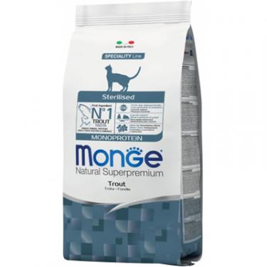 Сухой корм для кошек Monge Cat Monoprotein Sterilised з фореллю 400 г Фото