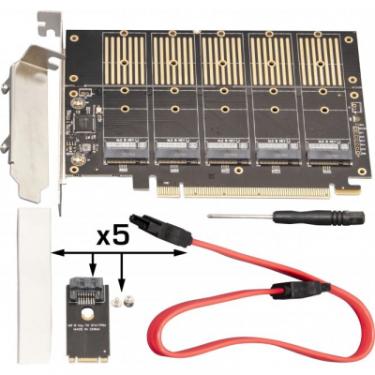 Контроллер Frime PCI-E-5xM.2 (B Key) WCH382L Фото 6