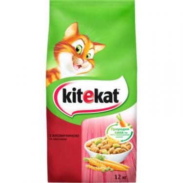 Сухой корм для кошек Kitekat Яловичина з овочами 12 кг Фото