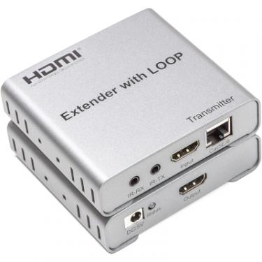 Адаптер PowerPlant HDMI 4K/30hz, up to 100m via CAT5E/6, loop-out (HD Фото 3