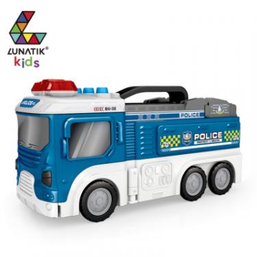 Игровой набор Lunatik Вантажівка трансформер гараж Поліція Фото