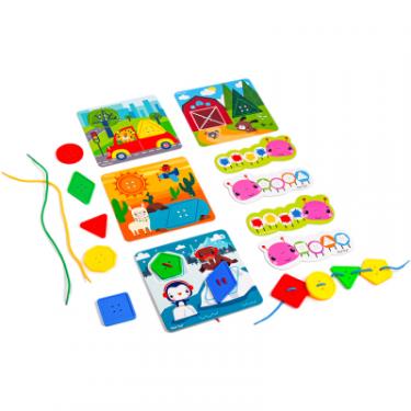 Развивающая игрушка Vladi Toys Гра-шнурівка Fisher Price Maxi-ґудзики (укр) Фото 1