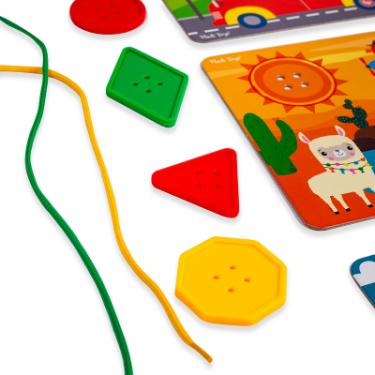 Развивающая игрушка Vladi Toys Гра-шнурівка Fisher Price Maxi-ґудзики (укр) Фото 3