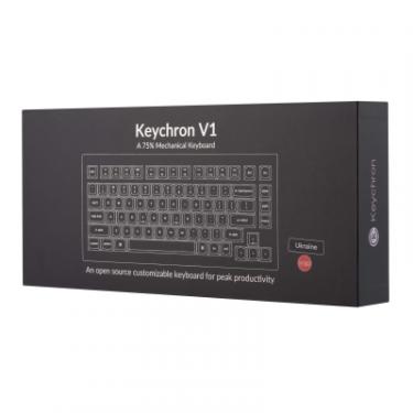 Клавиатура Keychron V1 84 Key QMK Gateron G PRO Red Hot-Swap RGB Carbo Фото 11
