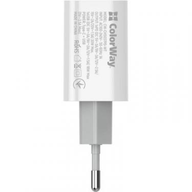 Зарядное устройство ColorWay PD Port PPS USB (Type-C PD + USB QC3.0) (30W) Фото 3