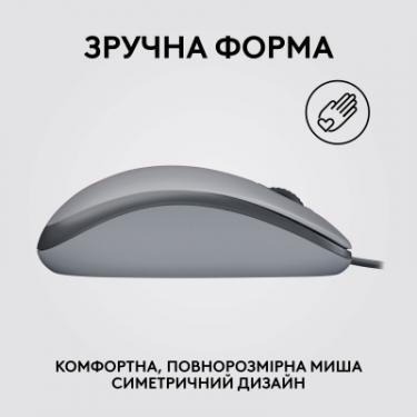 Мышка Logitech M110 Silent USB Mid Gray Фото 4